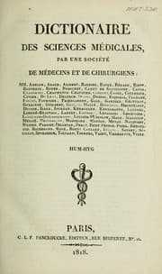 Tapa de Dictionnaire des sciences mďicales