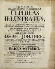 Tapa de Dissertatione philologica Ulphilas illustratus