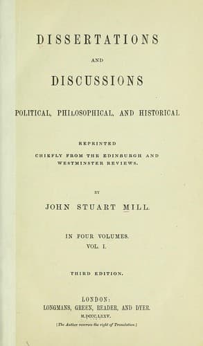 Tapa de Dissertations and discussions
