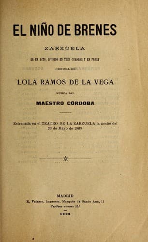 Tapa de El niño de Brenes