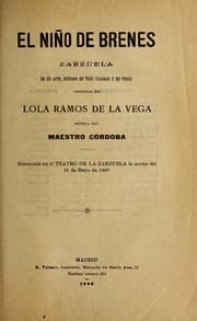Tapa de El niño de Brenes