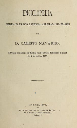Tapa de Enciclopedia