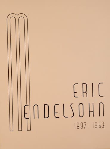 Tapa de Eric Mendelsohn, 1887-1953