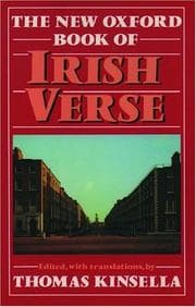 Tapa de The New Oxford Book of Irish Verse