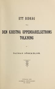Tapa de Ett Bidrag till den Kristna Uppenbarelsetrons Tolkning