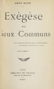 Tapa de Exégèse des lieux communs