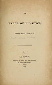 Tapa de The fable of Phaeton