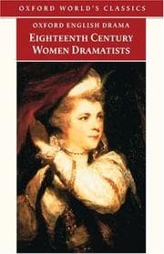 Tapa de Eighteenth-century women dramatists