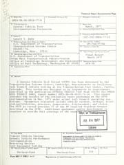 Tapa de General vehicle test instrumentation evaluation