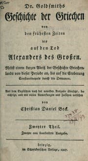 Tapa de Geschichte der Griechen von den frühesten Zeiten bis auf den Tod Alexanders des Grossen