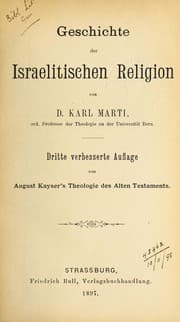 Tapa de Geschichte der Israelitischen Religion