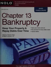 Tapa de Chapter 13 bankruptcy