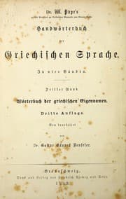 Tapa de Handwörterbuch der griechischen Sprache