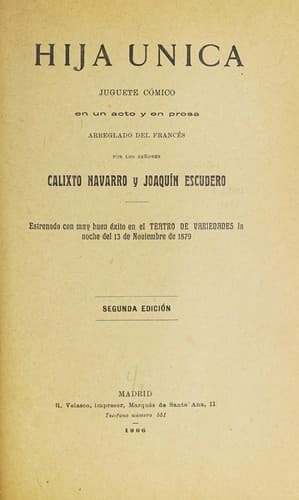 Tapa de Hija única