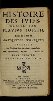 Tapa de Histoire des Iuifs