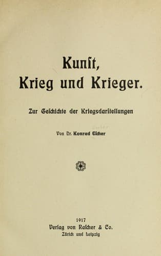 Tapa de Kunst, krieg und krieger
