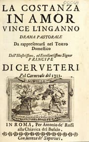 Tapa de La Costanza in amor vince l'inganno