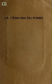 Tapa de La creazione del mondo