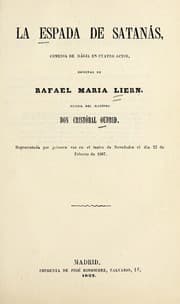 Tapa de La espada de Satanás