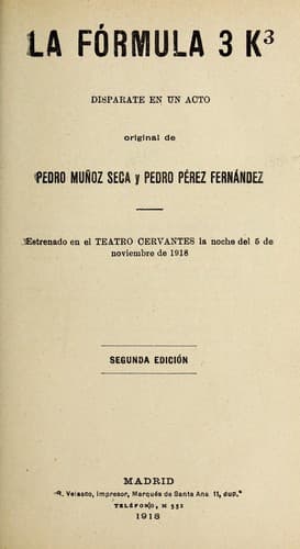 Tapa de La fórmula 3 K³