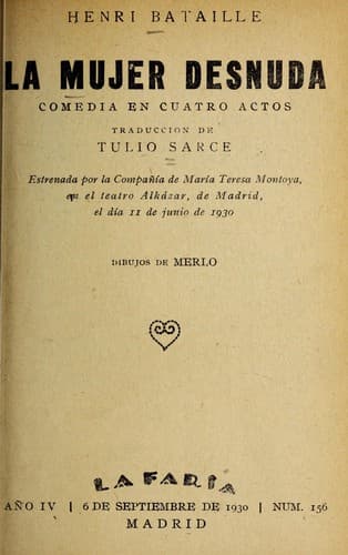 Tapa de La mujer desnuda