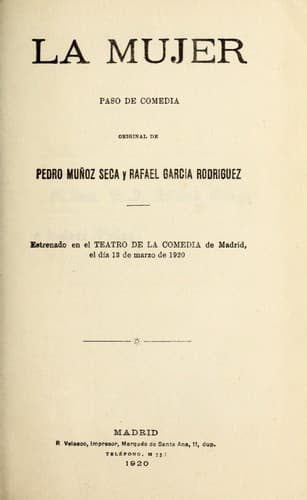 Tapa de La mujer