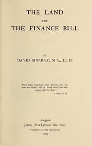 Tapa de The land and the finance bill