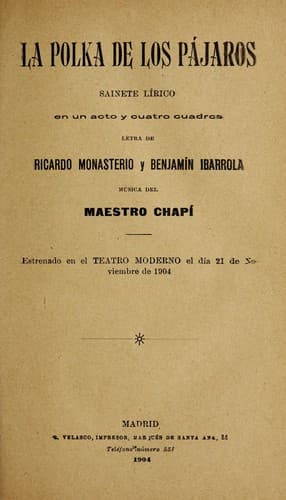 Tapa de La polka de los pájaros