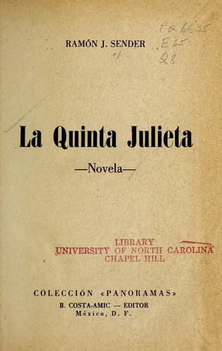 Tapa de La Quinta Julieta