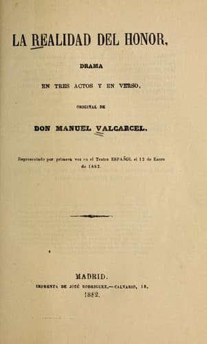 Tapa de La realidad del honor