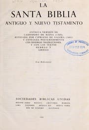Tapa de La Santa Biblia, Antiguo y Nuevo Testamento