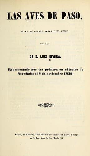Tapa de Las aves de paso