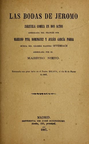 Tapa de Las bodas de Jeromo
