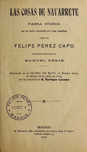 Tapa de Las cosas de Navarette