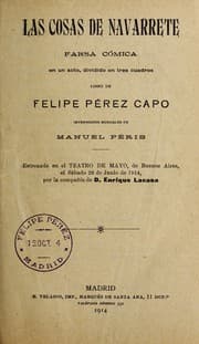 Tapa de Las cosas de Navarette