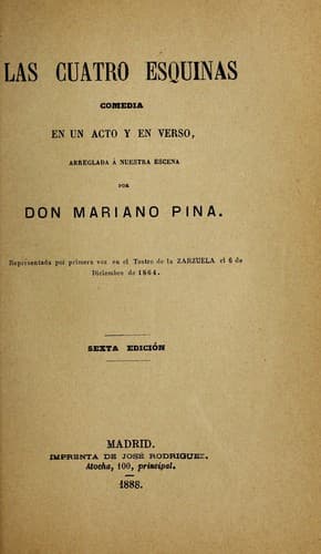 Tapa de Las cuatro esquinas