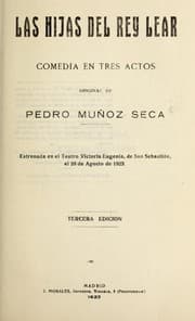 Tapa de Las hijas del rey Lear