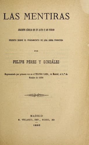 Tapa de Las mentiras