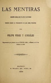 Tapa de Las mentiras