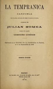 Tapa de La tempranica