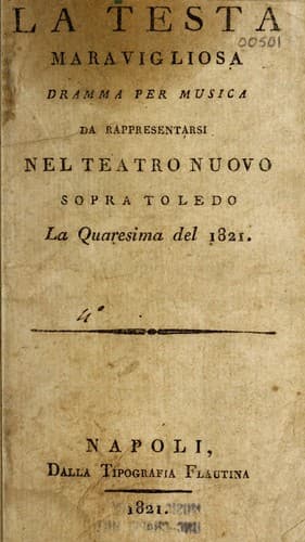 Tapa de La testa maravigliosa