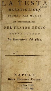 Tapa de La testa maravigliosa
