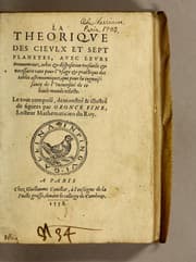 Tapa de La theorique des cieulx et sept planetes