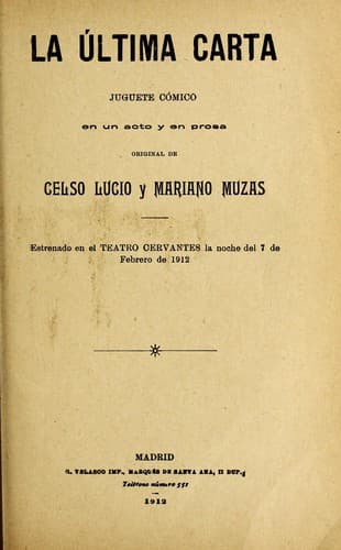 Tapa de La última carta