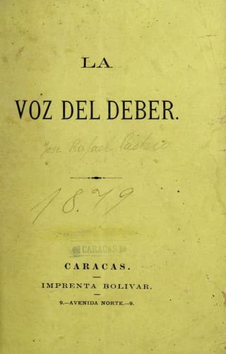 Tapa de La voz del deber