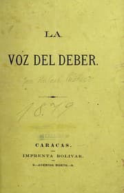 Tapa de La voz del deber