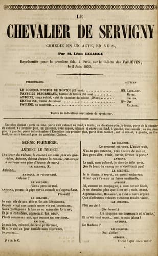 Tapa de Le chevalier de servigny