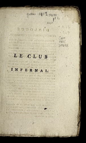 Tapa de Le club infernal