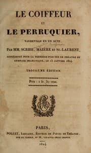 Tapa de Le coiffeur et le perruquier