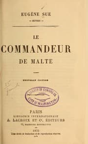 Tapa de Le commandeur de Malte